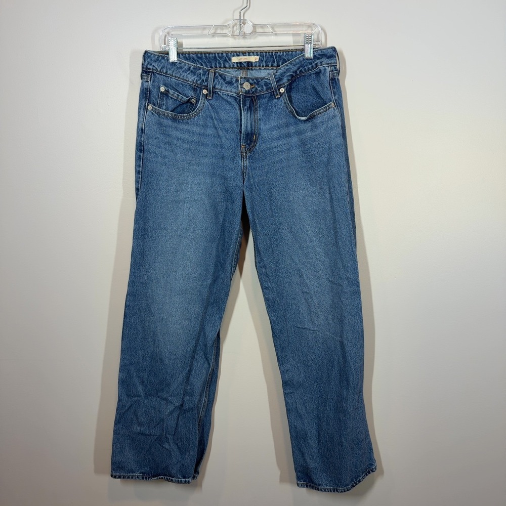 Levi's Premium Low Loose Jeans Womens 31x32 Blue 100% Cotton Denim Medium Wash